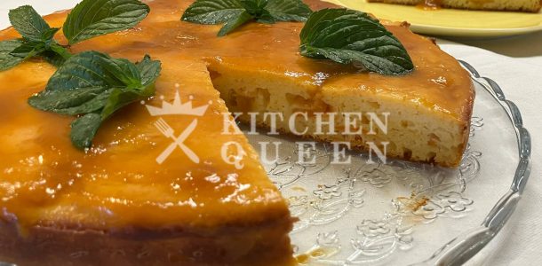 Κέικ βερίκοκο με γλάσο βερίκοκο