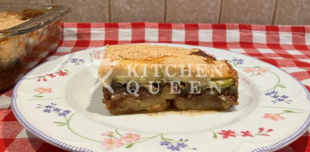 Μουσακάς με νηστίσιμη μπεσαμέλ