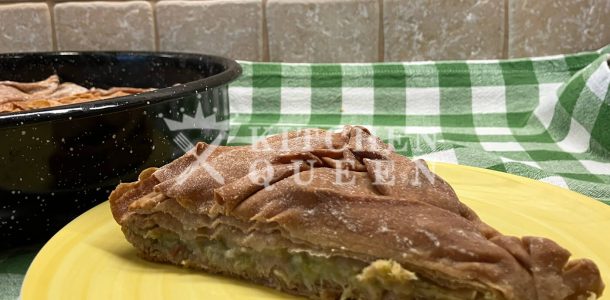 Πρασόπιτα με σπιτικό φύλλο